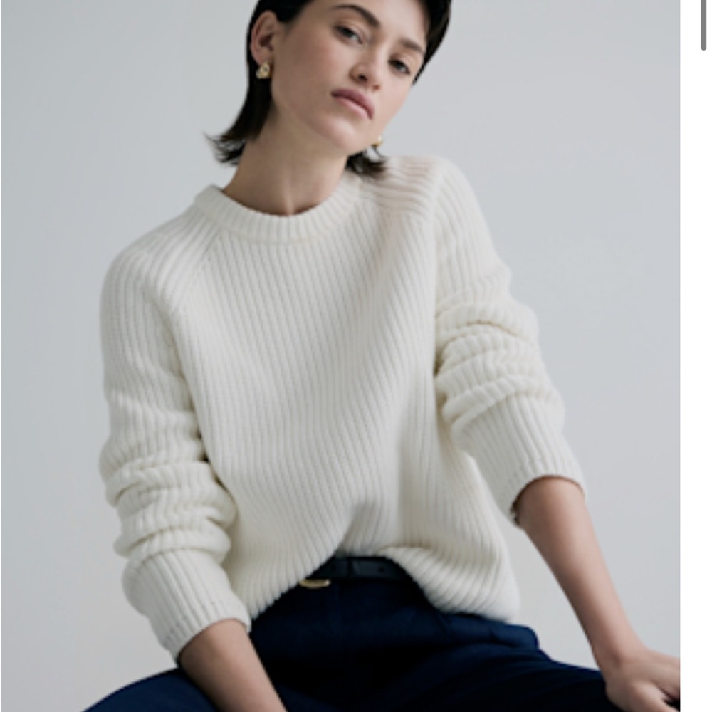 Quince 100% Organic Cotton Fisherman’s Crew Sweater